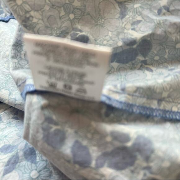 The Westside California Inspired Tank Top Maxi Blue Floral Cotton Dress Size XS - Picture 14 of 15